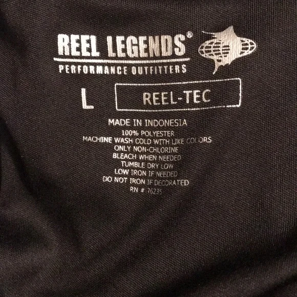 REEL LEGENDS Performance polo shirt SIZE L - Picture 4 of 4